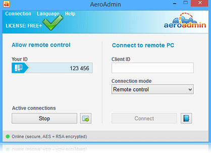 AeroAdmin 무료 플러스