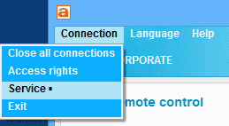 メニュー⇒サービス メニュー⇒サービス